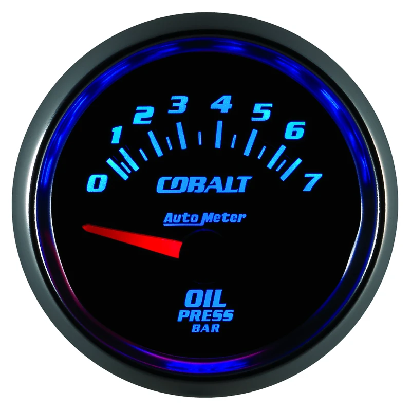 Autometer Cobalt 52mm 0-7 BAR Short Sweep Electric Oil Pressure Gauge