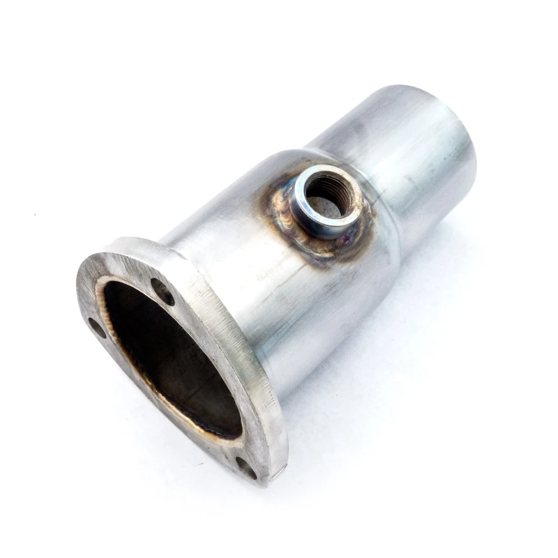 Stainless Works Sammler-Adapter 3-Bolt 3-1/2in OD Rohr 3in OD Auslass + O2 Bung