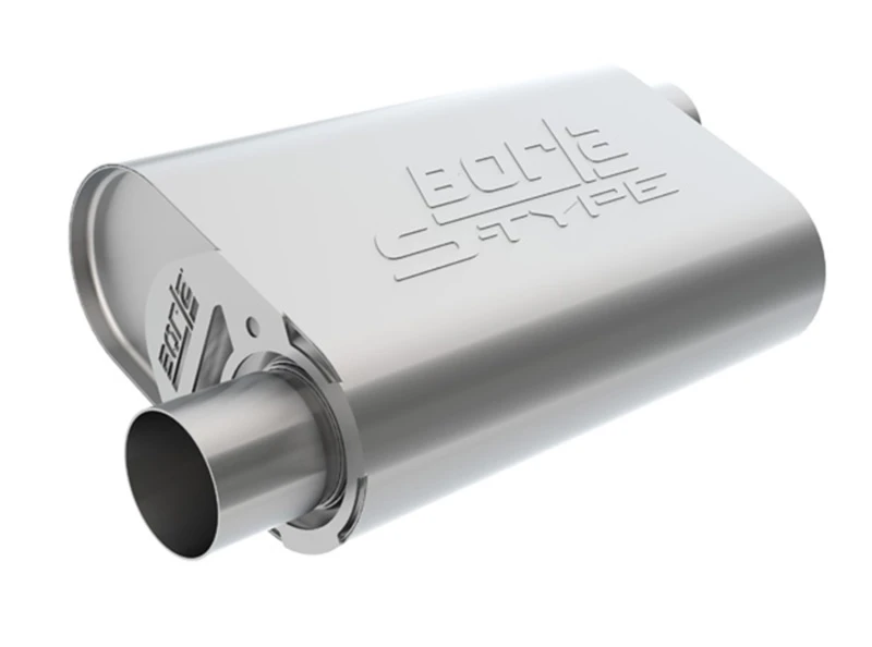 Borla CrateMuffler LS3 S-Typ 2,50 Zoll Offset/Offset 14x4,35x9 Zoll Ovaler Schalldämpfer