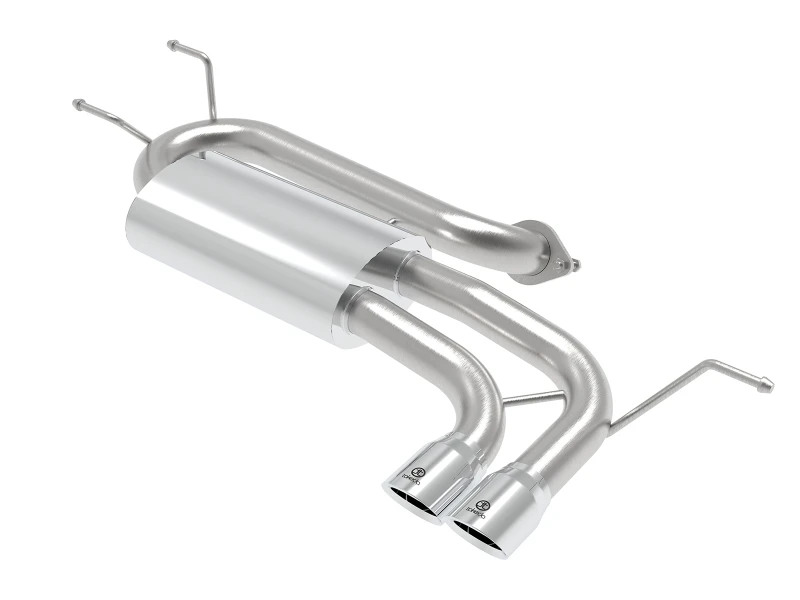 aFe Takeda 2-1/2 Zoll 304 Edelstahl Hinterachs-Abgasanlage mit polierter Spitze 16-19 Mazda Miata L4 2.0L