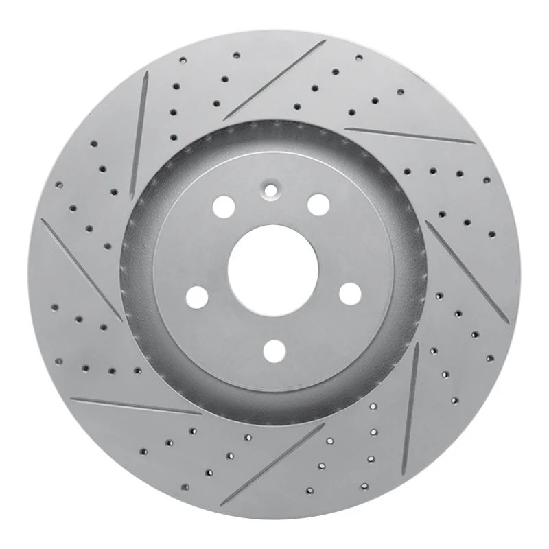 DFC 09-15 Cadillac Cts Front Left Drilled & Slotted Geoperformance Rotor