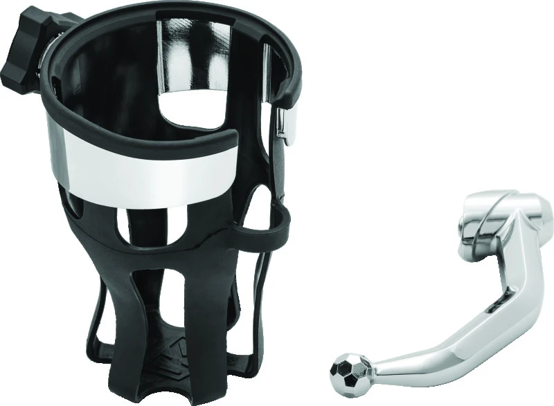 Kuryakyn Reflex Drink Holder Honda Goldwing DCT Handlebar Left Side Mount Chrome