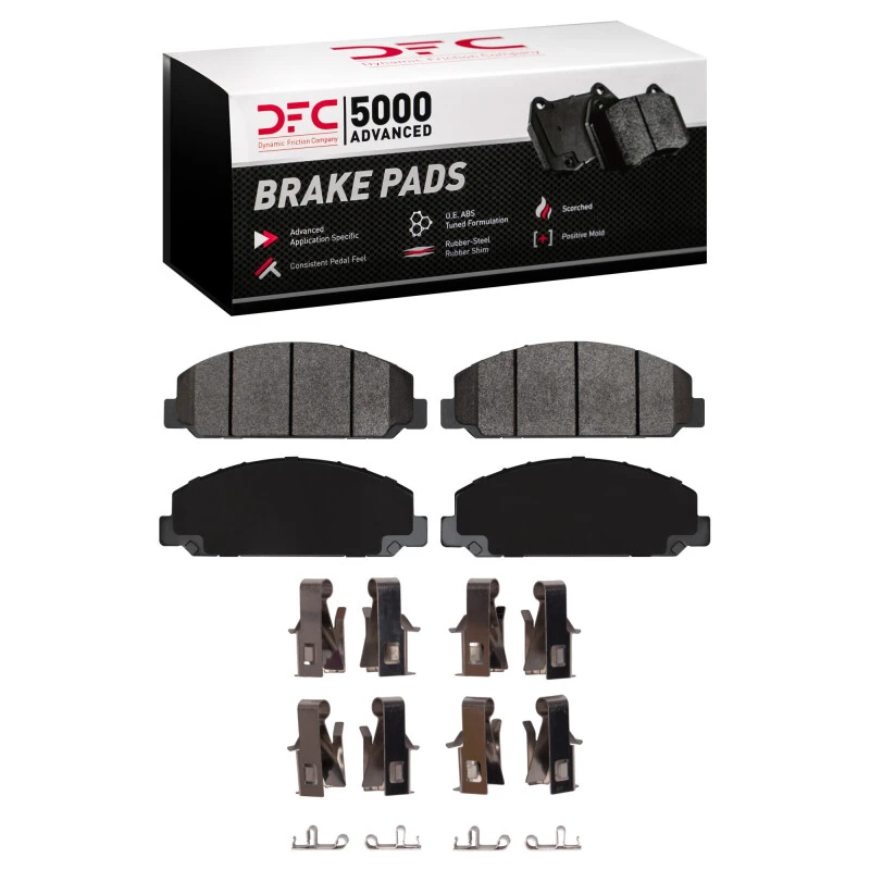 DFC 99-24 Chevrolet LCF5500HD Diesel Rear/Front 5000 Adv Semi Metallic Brake Pads & Hardware Kit