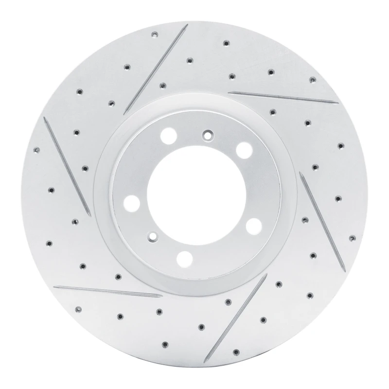 DFC 10-24 Audi E-Tron Gt Left Front Drilled & Slotted Geoperformance Rotor