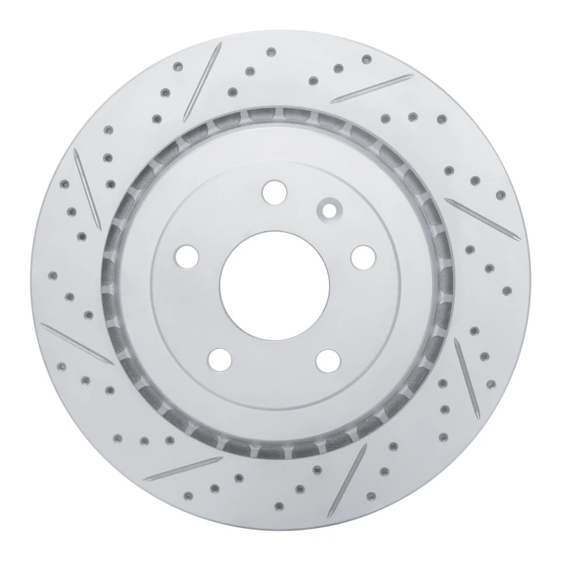 DFC 14-19 Chevrolet Corvette Rear Left Drilled & Slotted Geoperformance Rotor