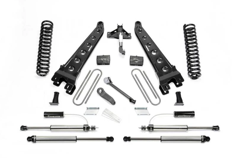 Fabtech 17-21 Ford F250/350 4WD Diesel 4 Zoll Rad Arm System mit Coils und 2,25 Dl Resi Frt und Dl Rr Shks