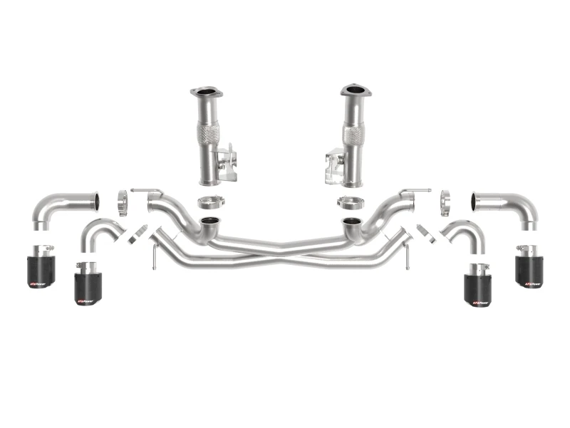 aFe MACH Force-Xp 3 Zoll auf 2-1/2 Zoll 304SS Kat-Back (ohne Schalldämpfer) 2020 Chevy Corvette 6.2L - Carbon-Tipp