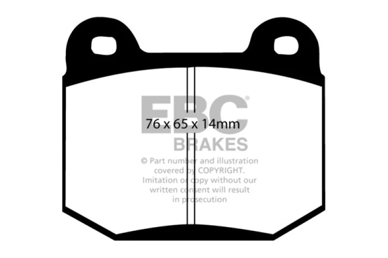EBC 2.0 Turbo Redstuff Rear Brake Pads for 99-03 Mitsubishi Lancer Evolution