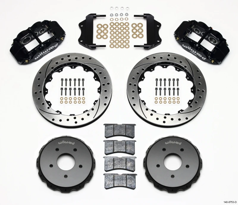 Wilwood Narrow Superlite 6R Front Hat Kit 13.06in Drilled 2004-2006 Pontiac GTO