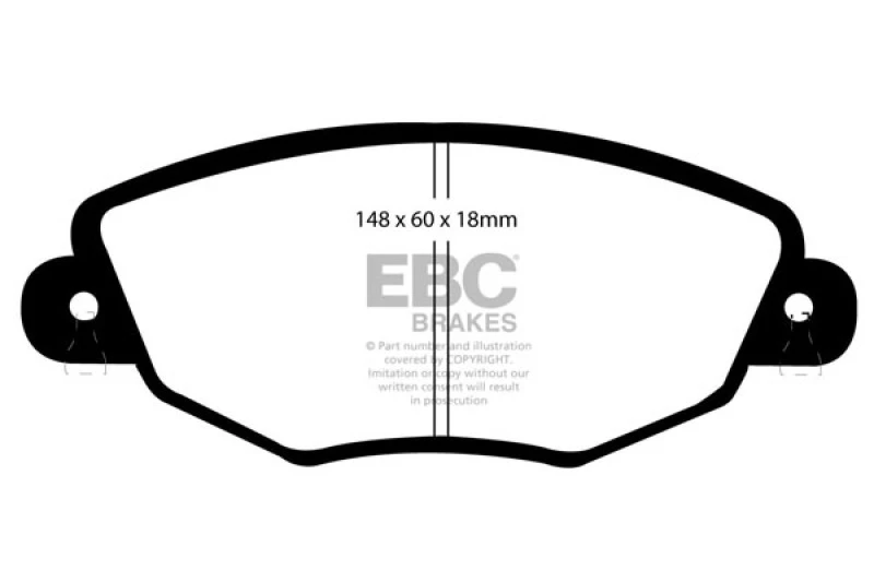 ebc_DP21322-67931ffa04b6a EBC 01-04 Jaguar X-Type 2.5 Yellowstuff Front Brake Pads