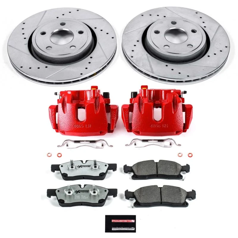 Power Stop 11-12 Jeep Gr& Cherokee Front Z26 Street Kit w/Cals