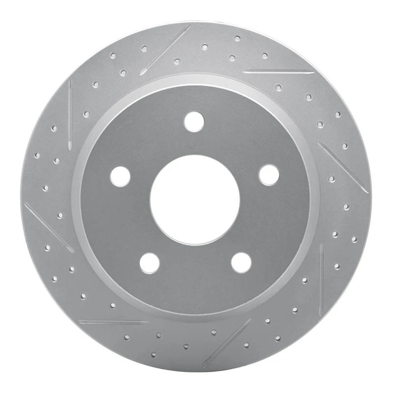DFC 99-04 Jeep Grand Cherokee Rear Left Drilled & Slotted Geoperformance Rotor