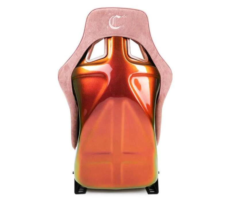 NRG FRP Bucket Seat Prisma-Chromatic Mauve Vegan Suede w/ Chameleon Back