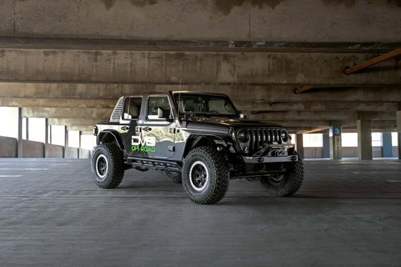 DV8 Offroad FS-25 Stubby Front Bumper mit Bull Bar für 07-23 Jeep Wrangler/Gladiator JT/JK/JL