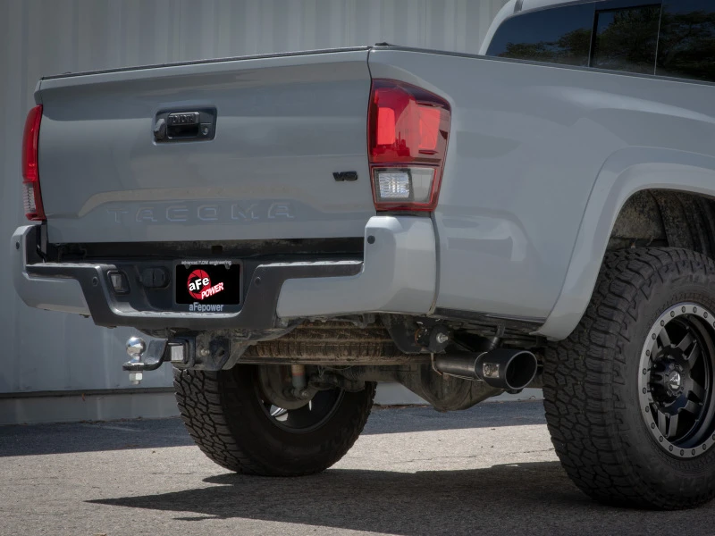 aFe 16-22 Toyota Tacoma Apollo GT Serie 2,5 Zoll - 3 Zoll 409 SS Kat-Back Abgasanlage mit polierter Spitze