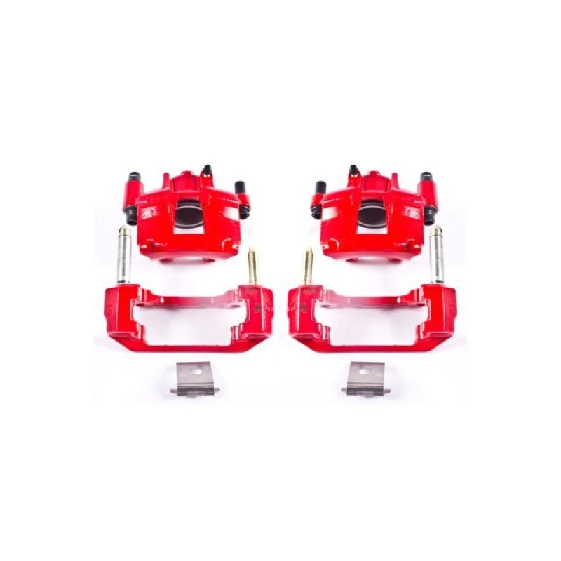 powerstop_S4378-679457289cc9d Power Stop 94-98 Ford Mustang Front Red Calipers w/Brackets - Pair