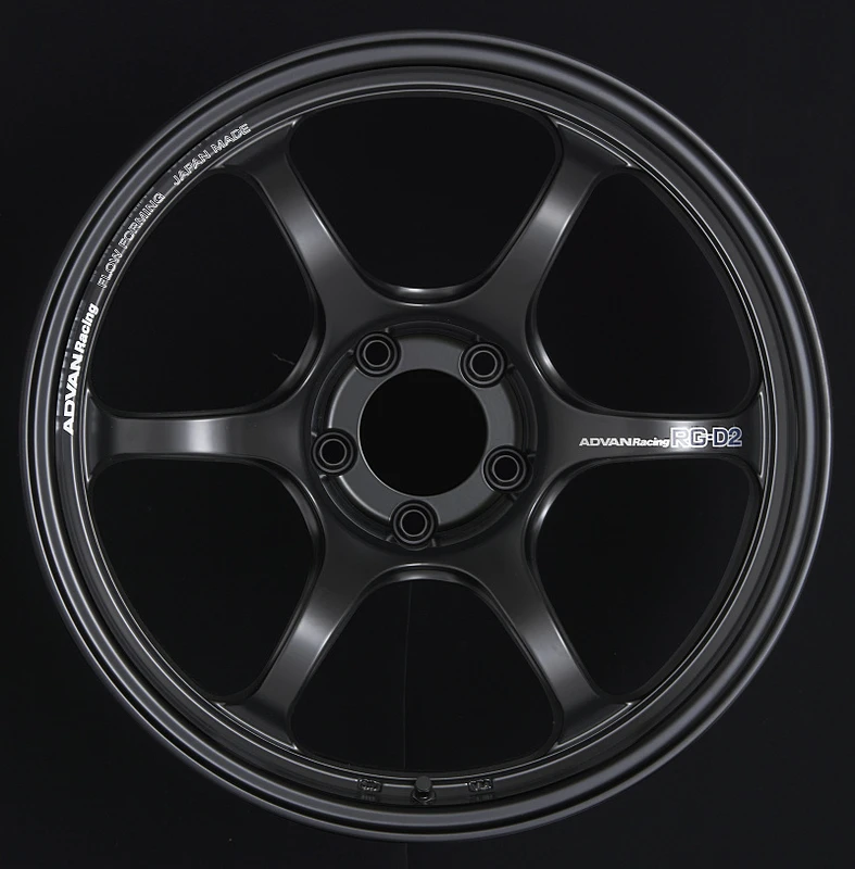 Advan RG-D2 18x9.5 +35 5-120 Semi Gloss Black Wheel