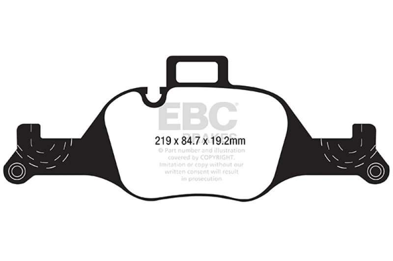EBC 2017+ BMW 530 G30 Yellowstuff Front Brake Pads