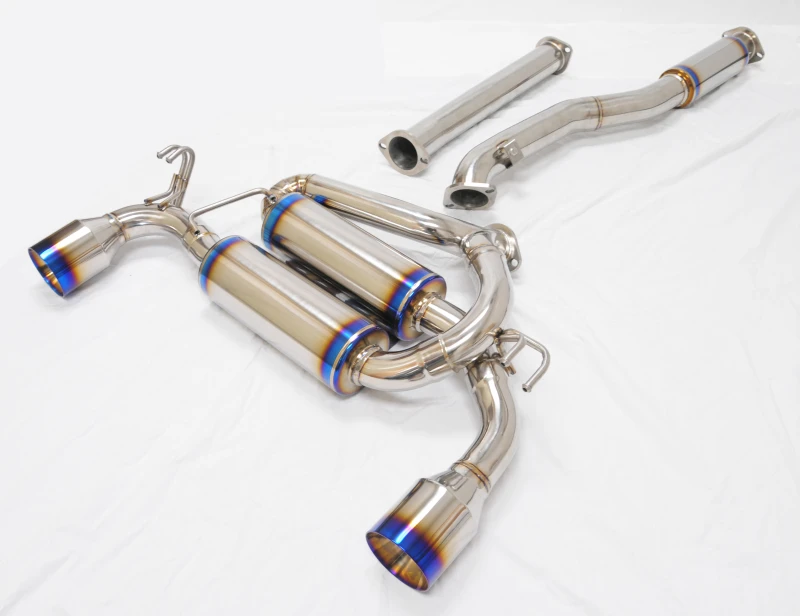 MXP T304 SP Exhaust System w/Dual Exit for 08-15 Mitsubishi Evolution 10 w/2 Section Pipes