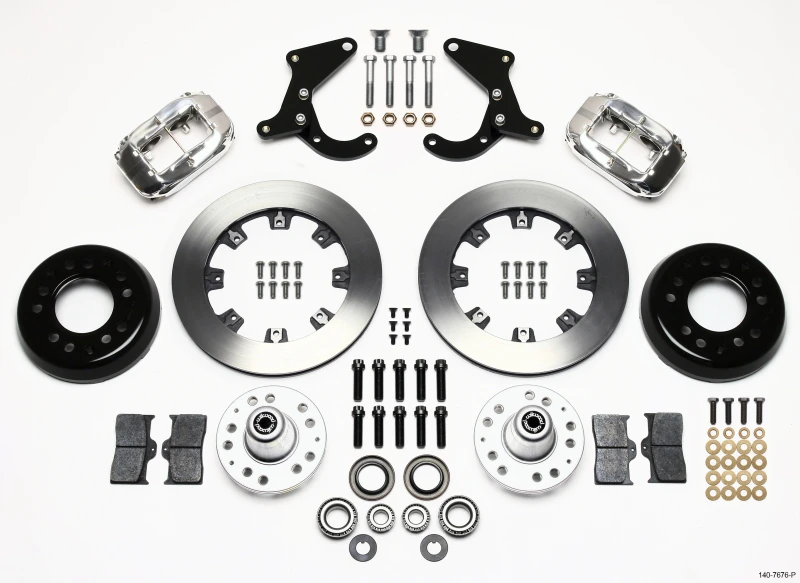 Wilwood Forged Dynalite Vorderes Kit 12,19 Zoll Poliert 55-57 Chevy