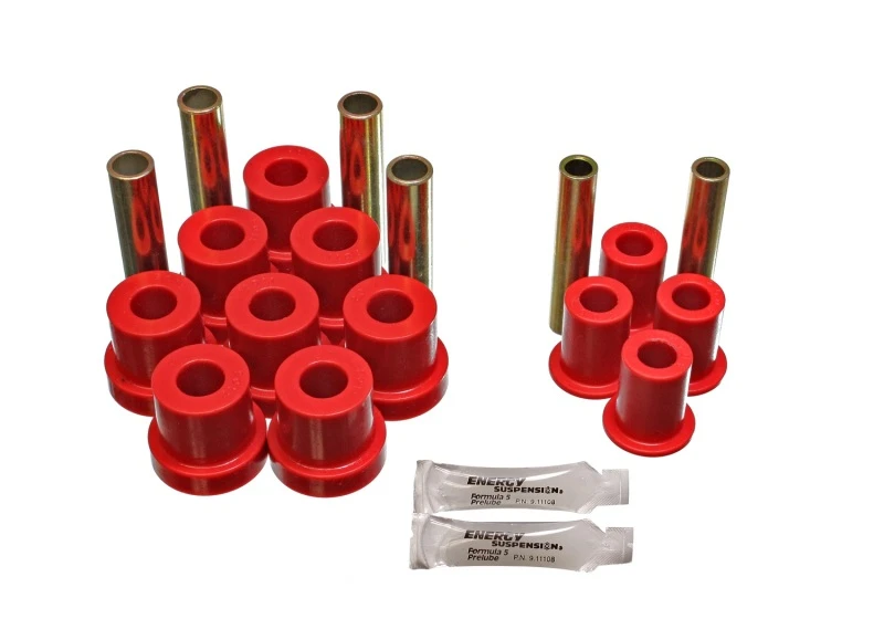 Energy Suspension Gm 4WD Front Feder & Shackle Buchse - Rot