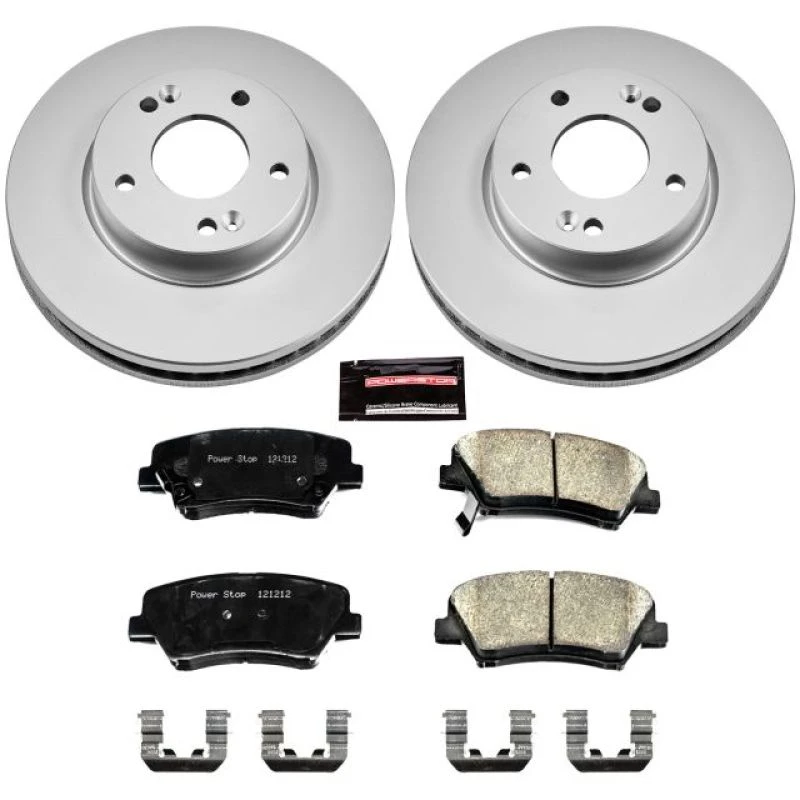 powerstop_CRK6503-67945b0d2fda0 Power Stop 11-16 Hyundai Elantra Front Z17 Evolution Geomet Coated Brake Kit