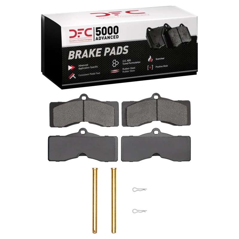 DFC 63-82 Chevrolet Corvette Rear/Front 5000 Advanced Semi Metallic Brake Pads and Hardware Kit