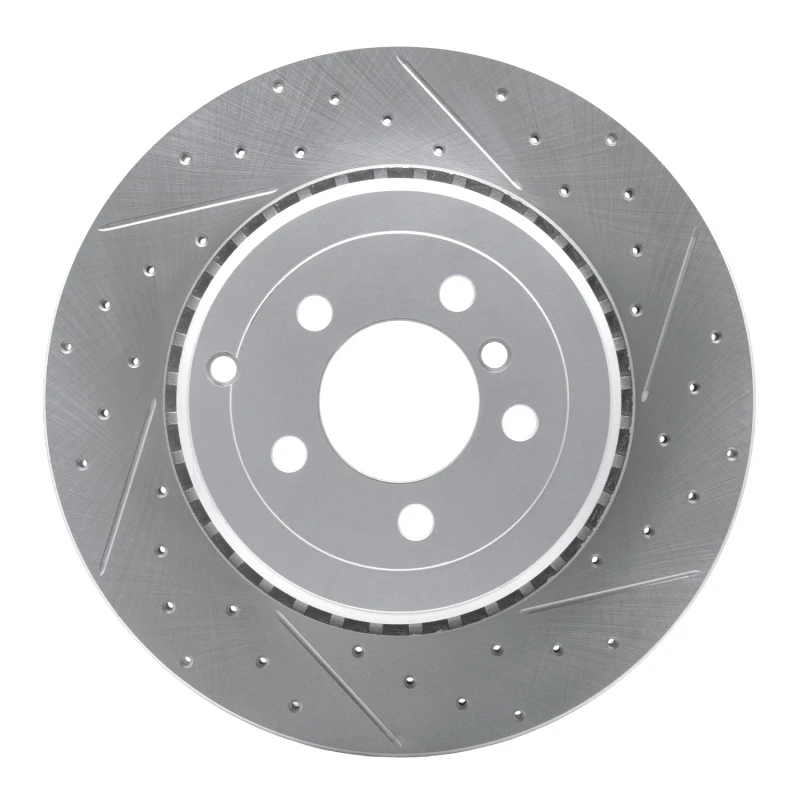 DFC 10-12 Land Rover Range Rover Rear Right Drilled & Slotted Geoperformance Rotor