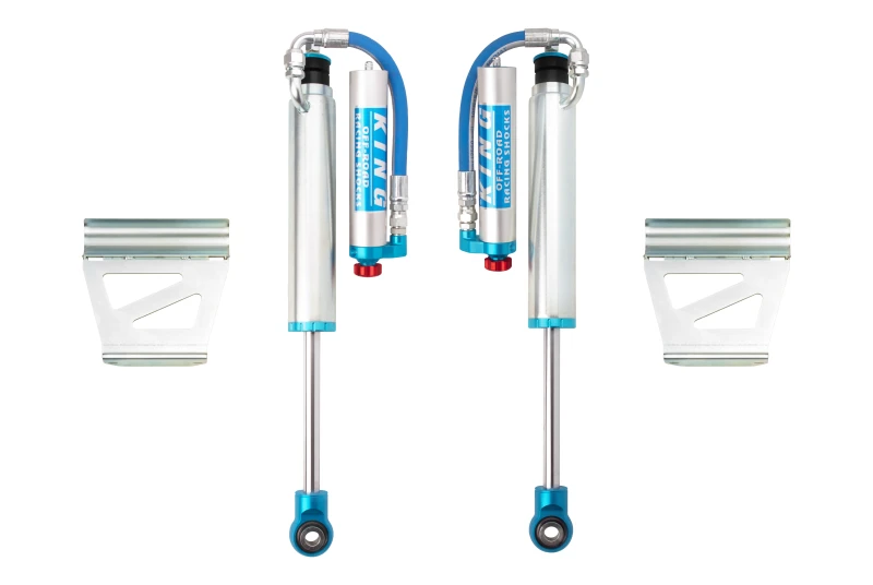 King Shocks Hintere Stoßdämpfer 2,5 Zoll mit Fernreservoir und Versteller für 03-09 Toyota Land Cruiser 120 (Paar)