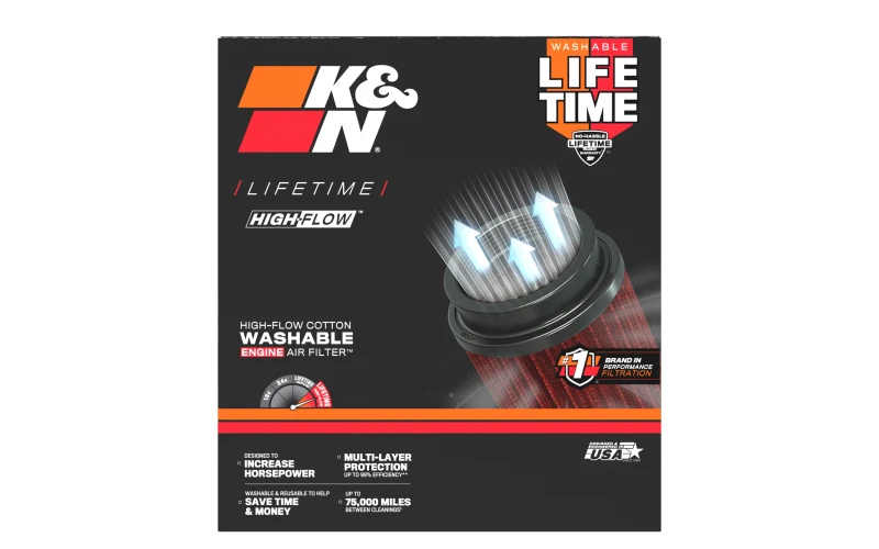 K&N 5in flg 8-1/2in b 5in t 8in h Gen 3
