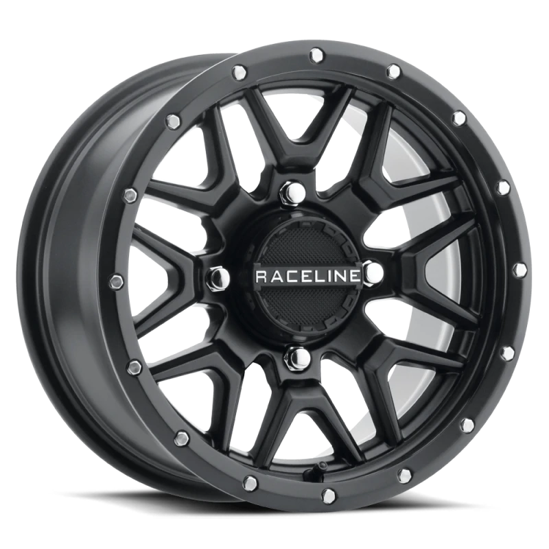 Raceline A94B Krank 14x7in / 4x156 BP / 10mm Offset / 132.5mm Bore - Satin Black Wheel