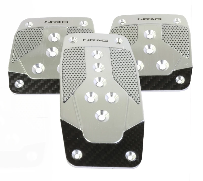 NRG Aluminum Sport Pedal M/T - Silber mit Schwarzem Carbon
