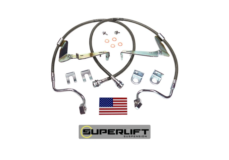 Superlift Bulletproof Bremsleitungen vorne für 2008–2010 Ford F-250/F-350 mit 6-10 Zoll Lift