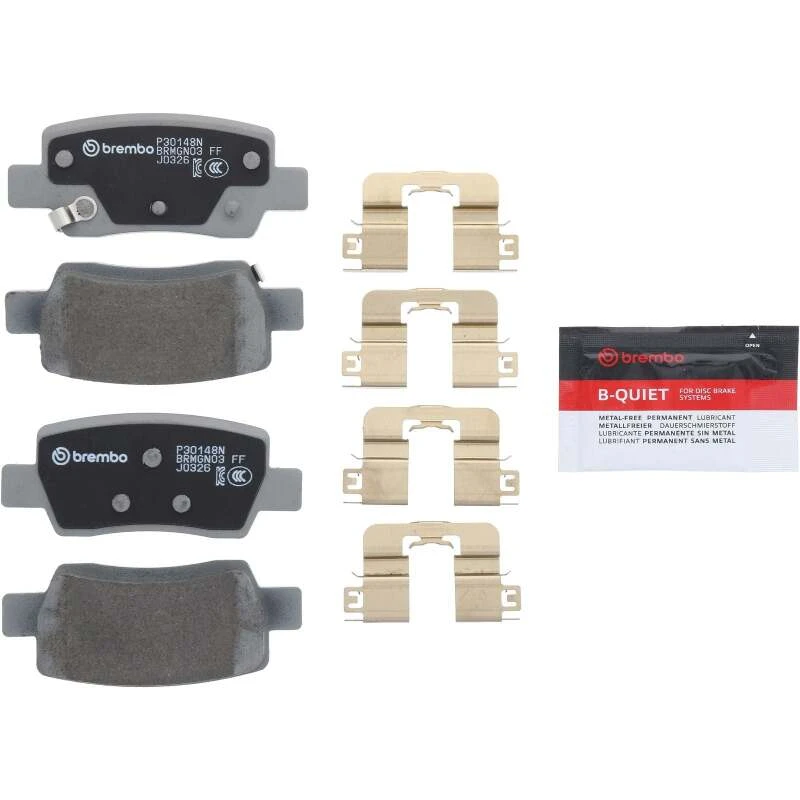 Brembo OE Keramik Bremsbeläge für 21-24 Hyundai Elantra/2021 Ioniq/21-24 Kia Seltos/23-24 Soul – Hinterachse