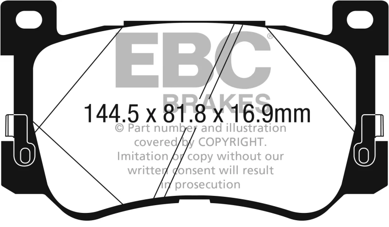 EBC 2017+ Genesis G90 5.0L Ultimax2 Front Brake Pads