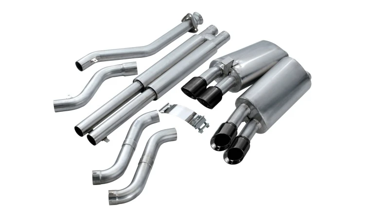 corsa-performance_14117BLK-67930f5eb2d3e Corsa 1990-1995 Chevrolet Corvette C4 ZR1 5,7L V8 LT5 schwarzes Sport Cat-Back Auspuffsystem