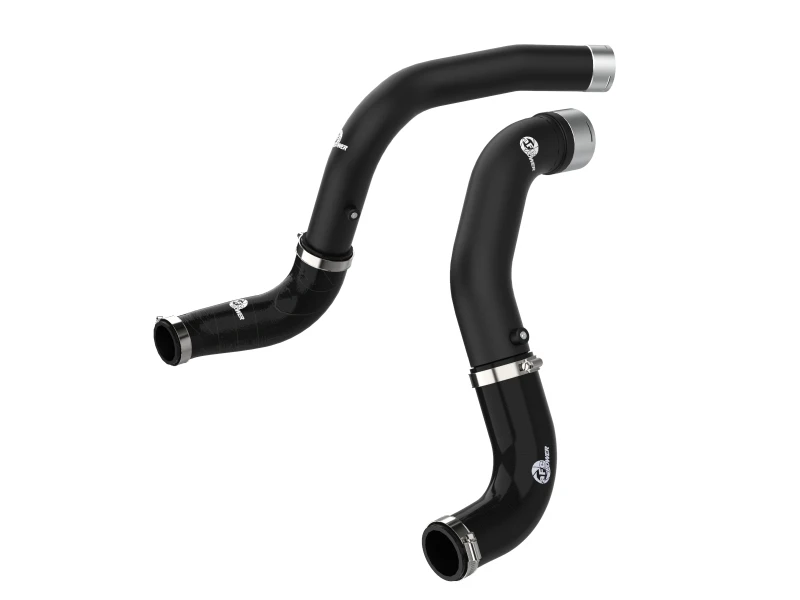 aFe BladeRunner Schwarz 3 Zoll Intercooler Heiß- und Kaltseite Rohrkit 20-21 Jeep Wrangler V6-3.0L (td)