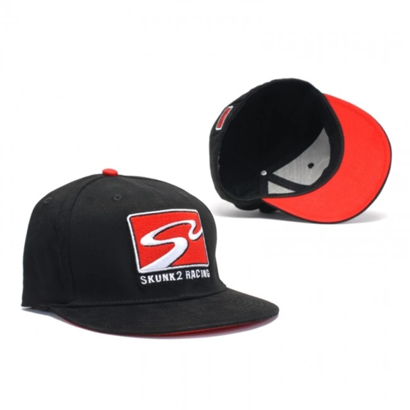 Skunk2 Team Baseball Cap Racetrack Logo (Schwarz) - L/XL
