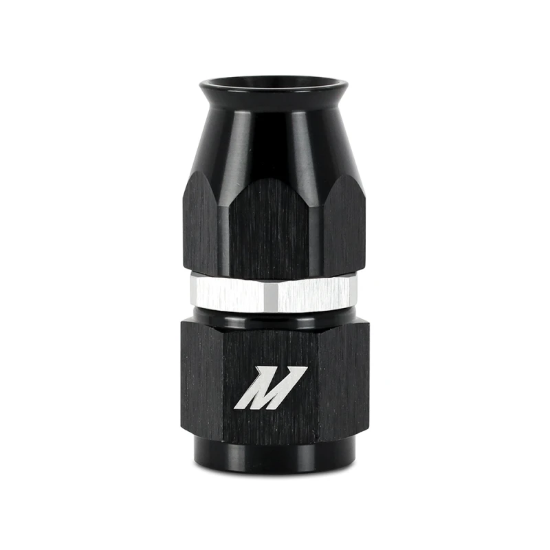 Mishimoto Aluminium PTFE -6AN gerades Fitting Schwarz