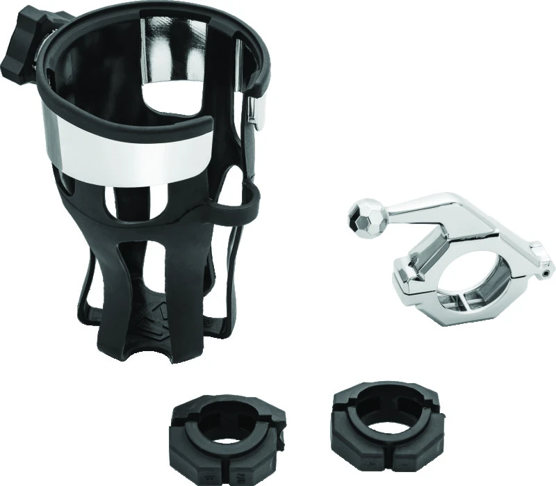 Kuryakyn Reflex Drink Holder With Bar Mount Universal Chrome