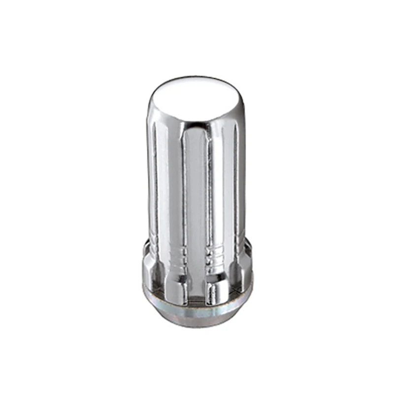 McGard SplineDrive Radmutter (Kegel-Sitz) M14X1,5 / 49,2 mm Länge (Box mit 50) - Chrom (Werkzeug erforderlich)