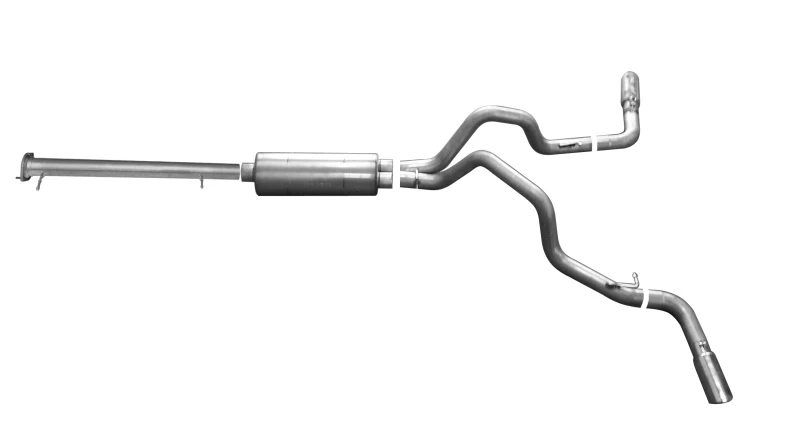 Gibson 15-19 GMC Sierra 2500 HD Basis 6,0L 7,6cm Kat-Back-Dual-Extreme-Auspuff - Edelstahl