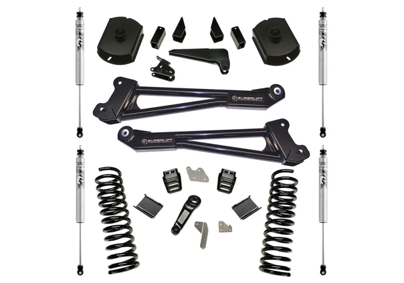 Superlift 4 Zoll Höherlegungskit mit Radius Arms und Fox 2.0 Shocks