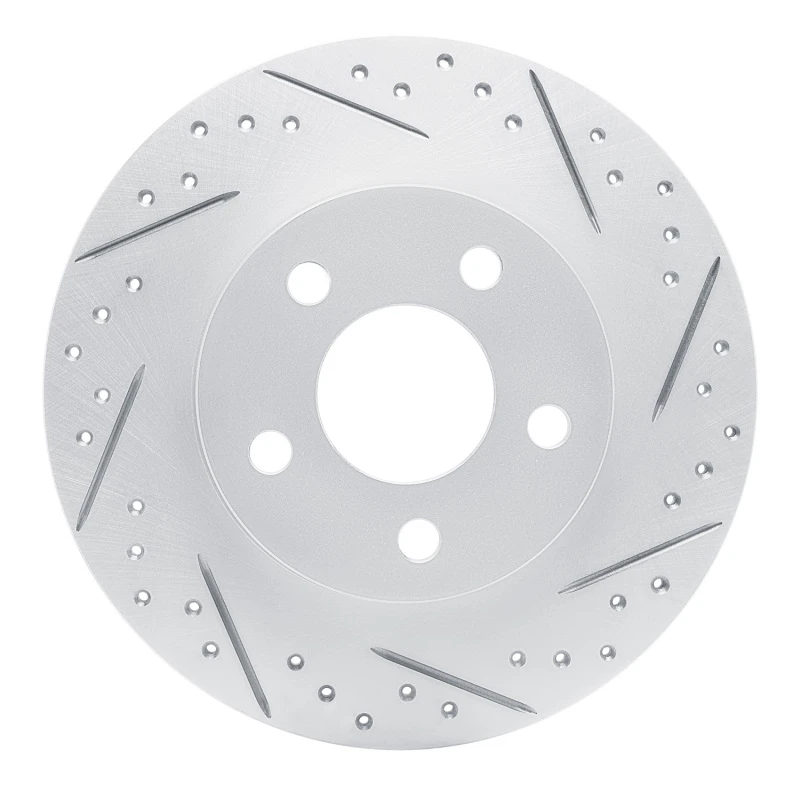 DFC 98-05 Buick Park Avenue Rear Right Drilled & Slotted Geoperformance Rotor