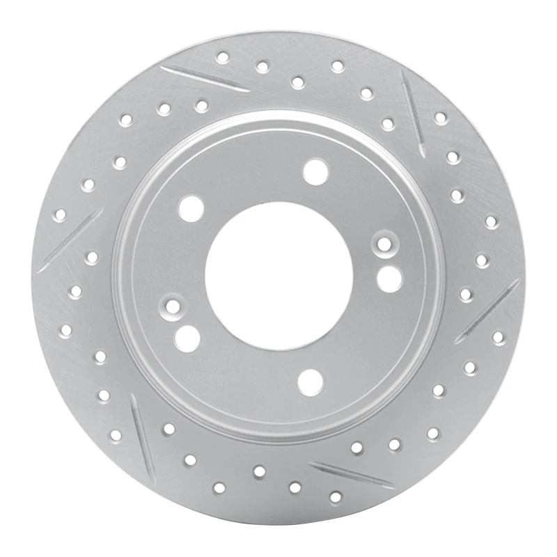 DFC 17-25 Hyundai Veloster Rear Right Drilled & Slotted Geoperformance Rotor