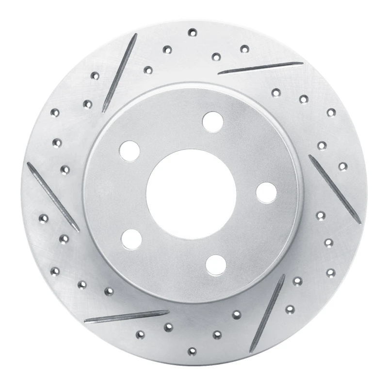 DFC 93-05 Ford Taurus Excl Sho Rear Left Drilled & Slotted Geoperformance Rotor