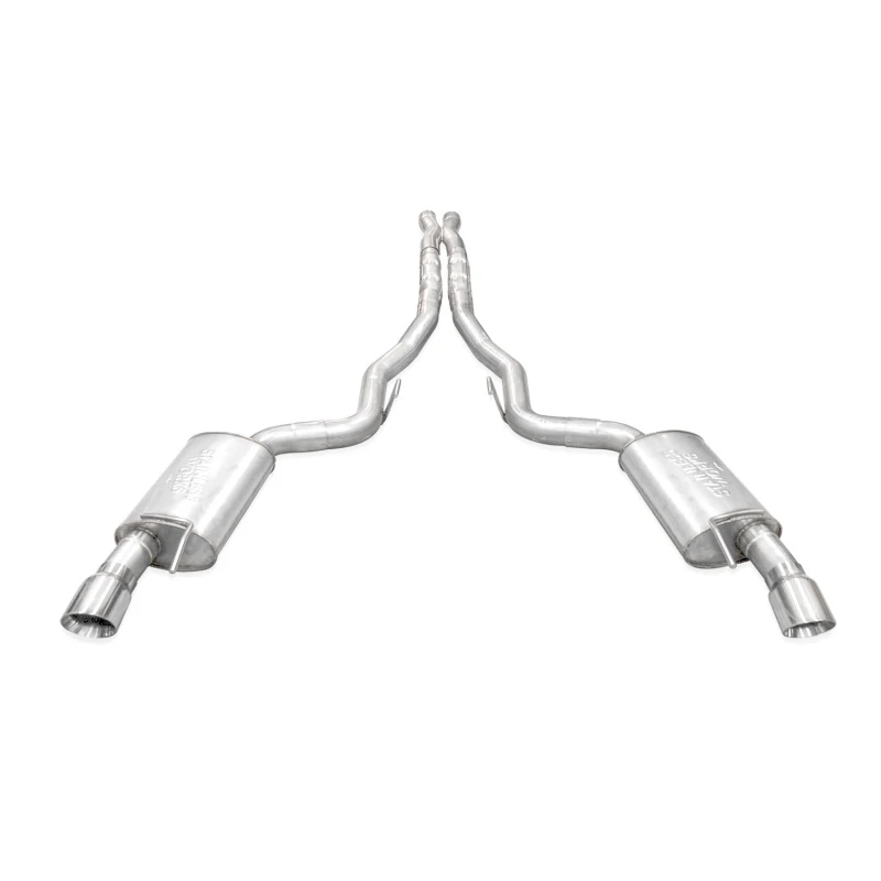 Stainless Works 2024 Mustang GT Catback Dual Tips Redline Sound X-Pipe Factory Connect Exhaust