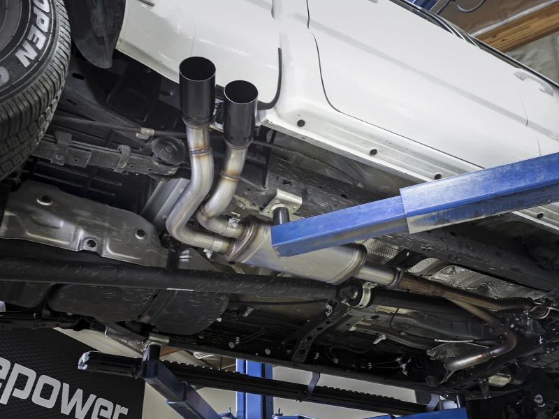 aFe Rebel Auspuffanlage Cat-Back SS 16 Toyota Tacoma V6-3.5L mit schwarzen Endrohren