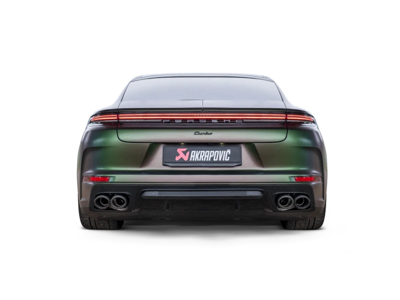 Akrapovic 2024+ Porsche Panamera Slip-On Line (Titanium) w/ Carbon Tips: Requires V6 or V8 fit kit