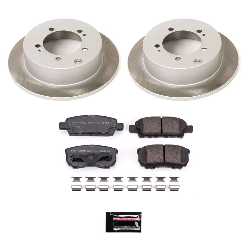 Power Stop Rear Semi-Coated Rotor Kit for 05-06 Mitsubishi Outlander